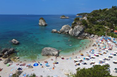 sahil yakınında parga, Yunanistan