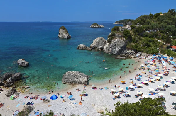 Пляжі біля Parga в Греції — стокове фото