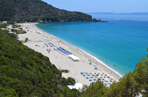 Karavostasi beach op syvota in Griekenland — Stockfoto