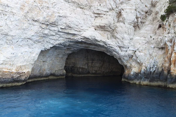 The blue sea caves at the Ionian sea, Greece — Stock Photo, Image