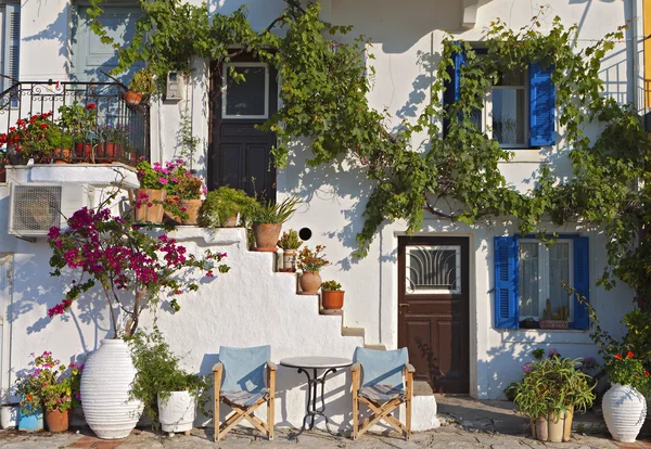 Traditionellt grekiskt hus — Stockfoto