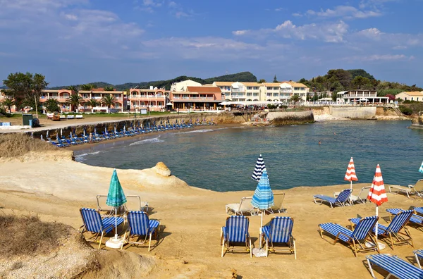 Sidari resort en la isla de Corfú en Grecia — Foto de Stock