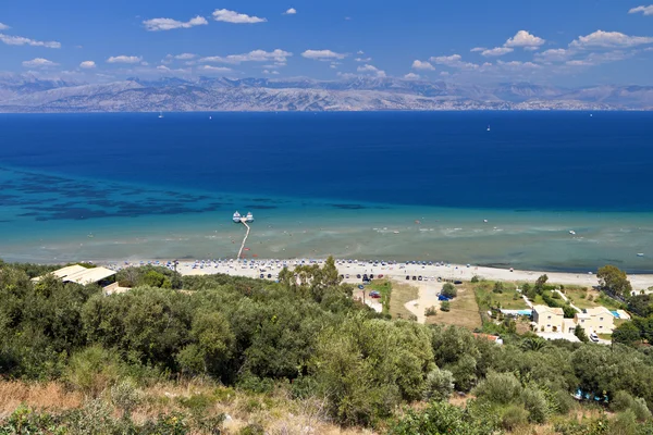 Noord kust van corfu eiland in Griekenland — Stockfoto