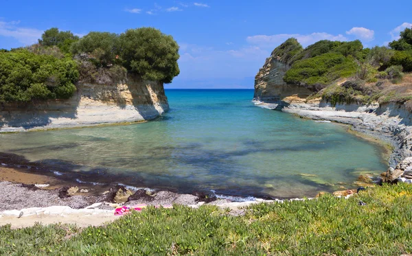 Kanaal d'amour op het eiland Corfu in Griekenland — Stockfoto