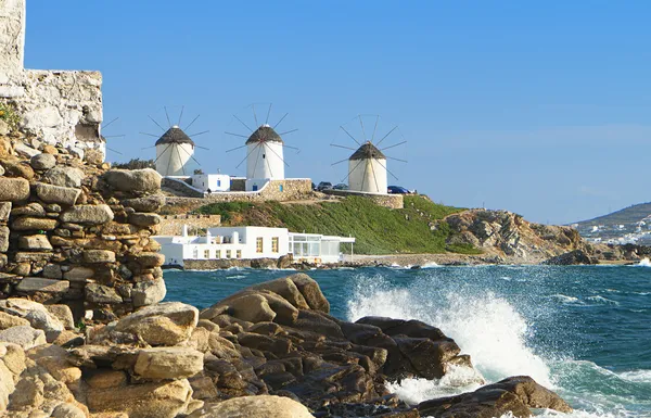 Insel Mykonos in Griechenland Stockbild