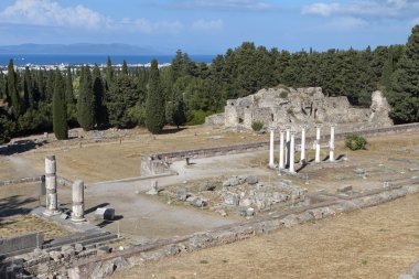 Yunanistan kos Adası'nda antik asclepio