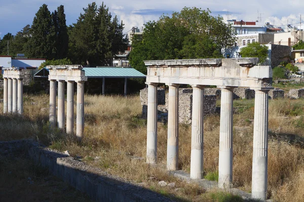 Zabytki i widoki od stolicy wyspy kos w Grecji — Zdjęcie stockowe