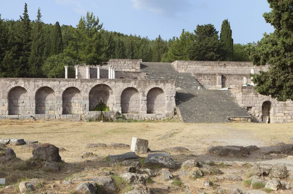 Oude site van asclepio bij kos eiland in Griekenland — Stockfoto