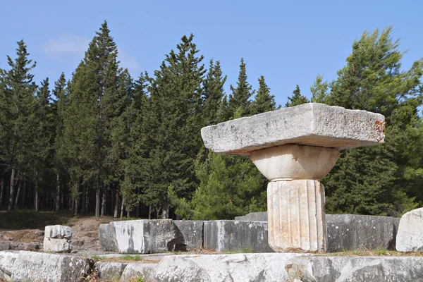 Starověké místo asclepio na ostrově kos v Řecku — Stock fotografie