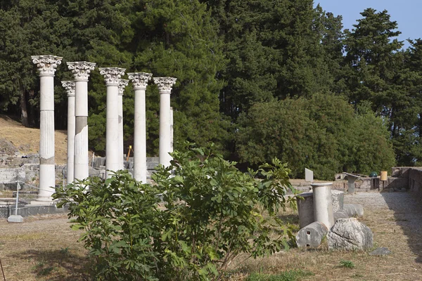 Antiguo sitio de Asclepio en la isla de Kos en Grecia —  Fotos de Stock