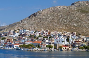 Kalymnos island in Greece. The port clipart