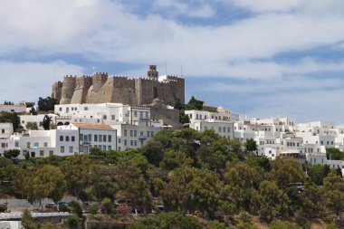 Manastırı St John evangelist patmos Adası Yunanistan.