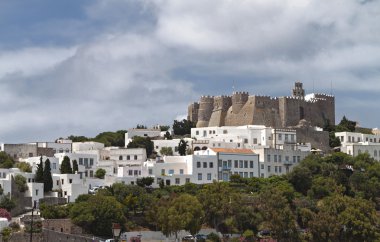 Manastırı St John evangelist patmos Adası Yunanistan.