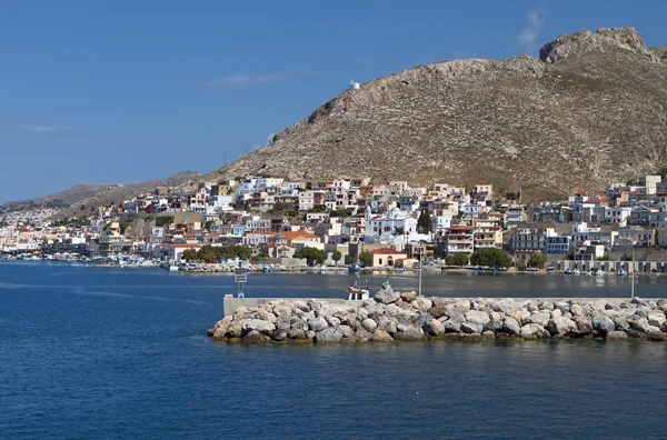 Kalymnos island in Greece. The port — Stock Photo, Image