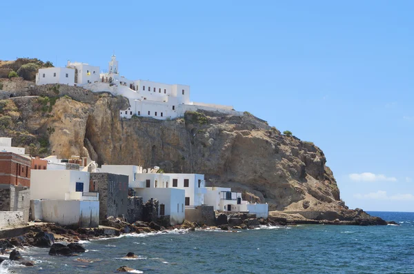 Villaggio Mandraki sull'isola di Nyssiros in Grecia — Foto Stock