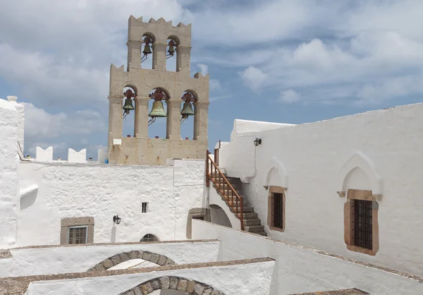 Mosteiro de São João Evangelista na ilha de Patmos, na Grécia . — Fotografia de Stock