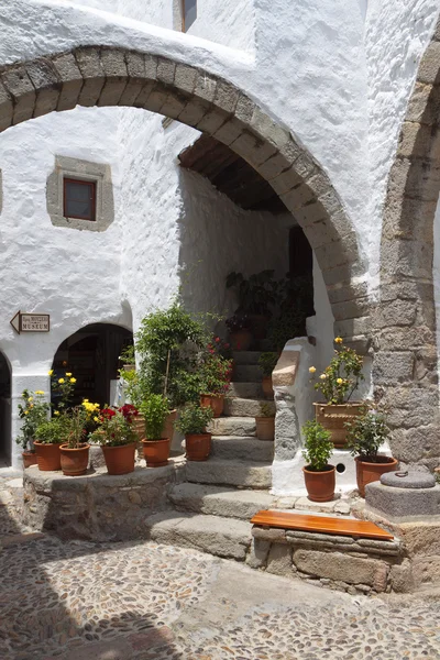 Klooster van st. Johannes de evangelist op patmos eiland in Griekenland. — Stockfoto