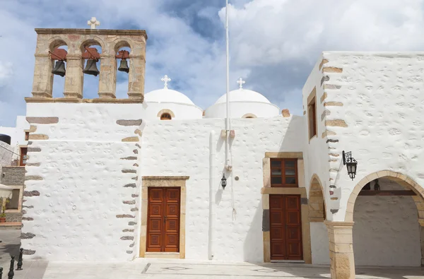 Starých kostelů na ostrově patmos v Řecku — Stock fotografie