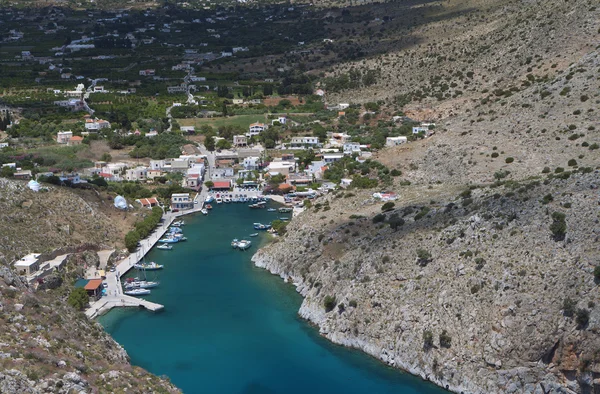 Aussichtsreiche Aussicht von der Insel Kalymnos in Griechenland Stockbild