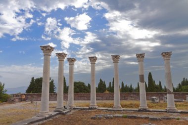 Yunanistan kos Adası'nda antik asclepio