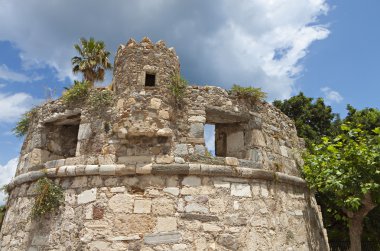 Şehir Manzaralı ve Yunanistan Kos adasından tarihi yerler
