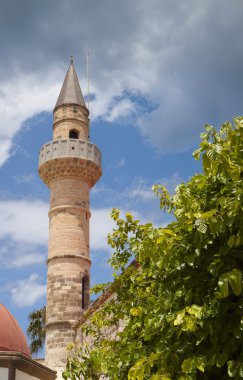 Şehir Manzaralı ve Yunanistan Kos adasından tarihi yerler