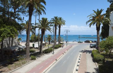 Şehir Manzaralı ve Yunanistan Kos adasından tarihi yerler