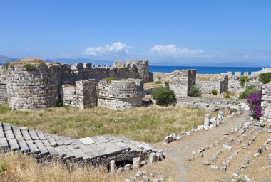 Şövalyeler Kalesi ve kos Adası Yunanistan'ın eski parçalardan