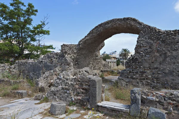 Ágora antigua en la isla de Cos en Grecia — Foto de Stock