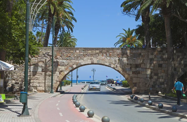 City view and historic landmarks from Kos island in Greece — Stock Photo, Image