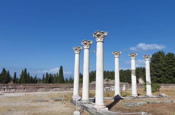 Asclepio ancient site at Kos island in Greece — Stock Photo, Image