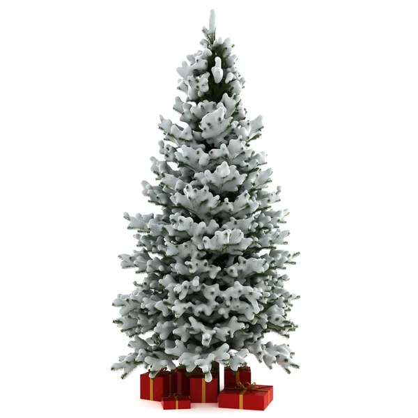 Albero di Natale con regali — Foto Stock