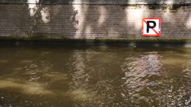 Amsterdamse gracht — Stockvideo