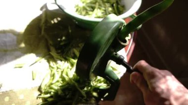 eski Hollanda fasulye değirmen fasulye Dilimleme