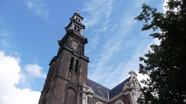 Amsterdam a torre — Vídeo de Stock
