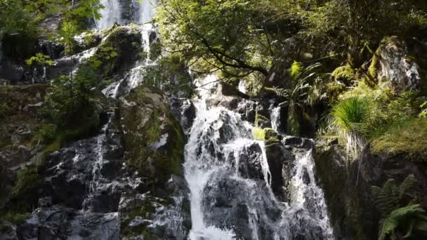 Kaskade oder Wasserfall — Stockvideo