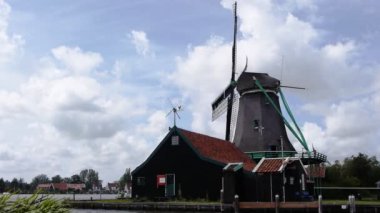 Hollanda'da zaanse Schans'a fabrikada dikiş