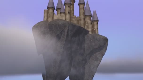 Châteaux célestes planant au-dessus des nuages 