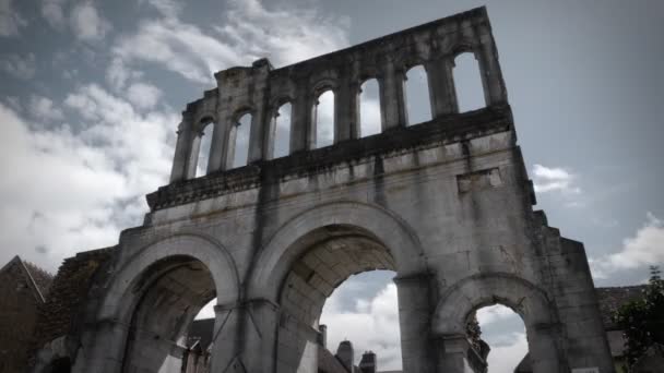 Timelapse di un antico acquedotto romano — Video Stock