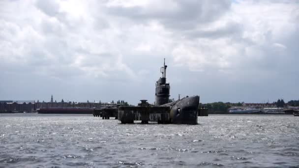 Подводная лодка — стоковое видео