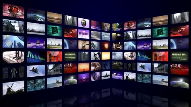 Tracciamento video wall — Video Stock