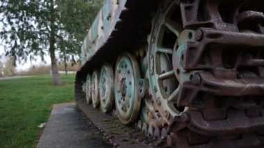 yakın çekim Normandiya'da bir Alman tiger 1 tank Fransa