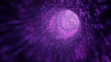 animasyonlu solucan deliğinden alan, mor