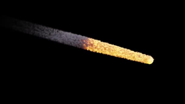 黒い背景の小惑星 プロジェクトに含めるビデオ要素 — ストック動画