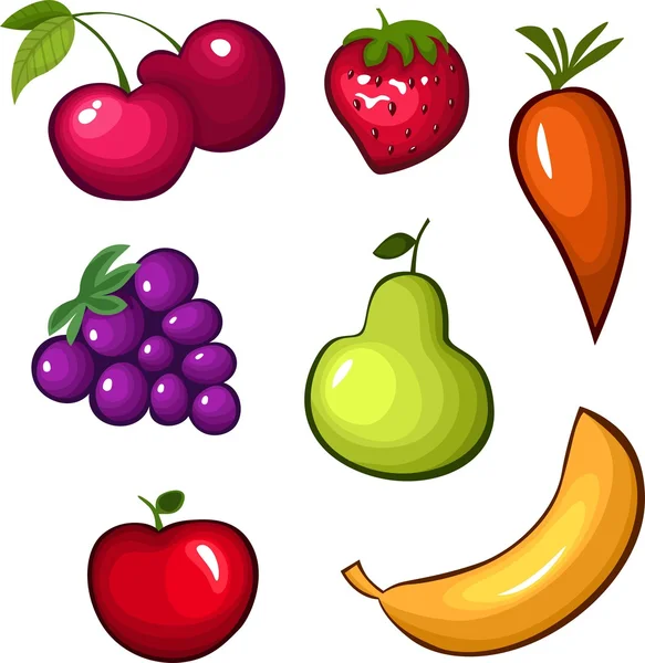 Frutas — Vector de stock