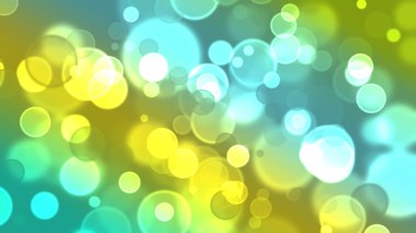 Sarı-turkuaz tonları bokeh