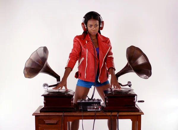 Gramophone dj — Stock Photo, Image