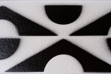 Balck ve beyaz kalıp