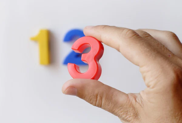 Number fridge magnets — Stock Photo, Image