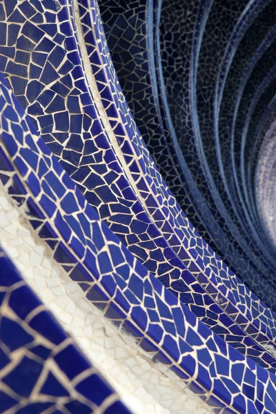 Onda de mosaico azul — Fotografia de Stock